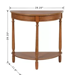Kirklands Home Console Tables|Honey Half Moon Tinslee Console Table Brown