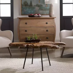 Kirklands Home Coffee Tables|Honey Natural Teak Wood Coffee Table Brown