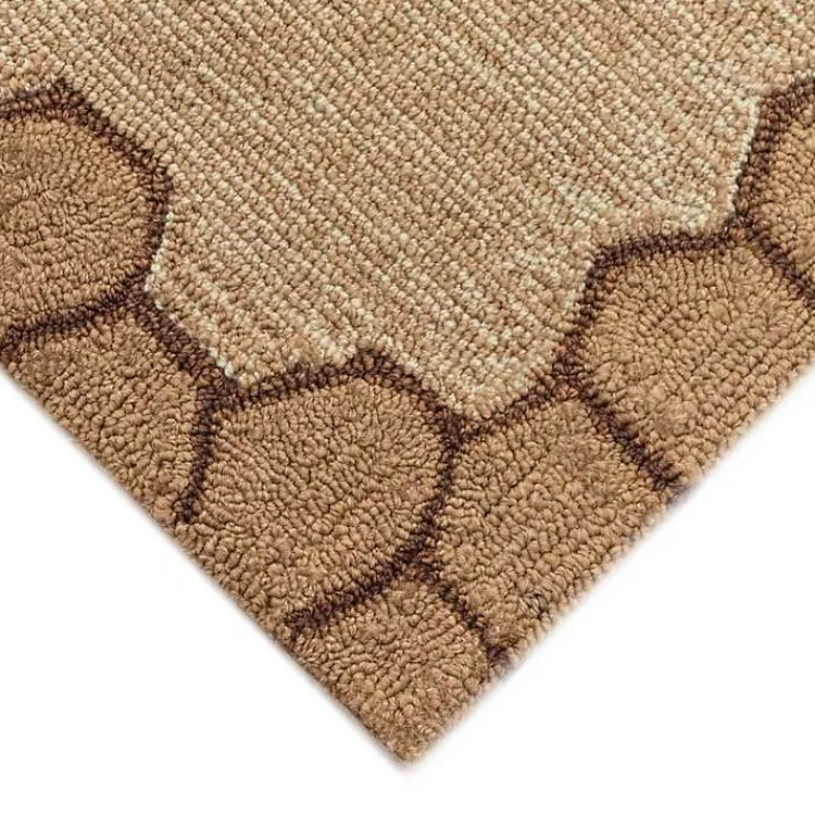 Kirklands Home Outdoor Rugs|Honeycomb Bees Outdoor Area Rug, 5x7