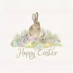 Hot Hoppy Easter Bunnies Framed Canvas Art Print Easter Decorations