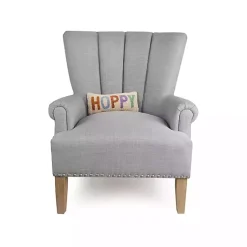 New Hoppy Hooked Wool Lumbar Pillow Easter Decorations