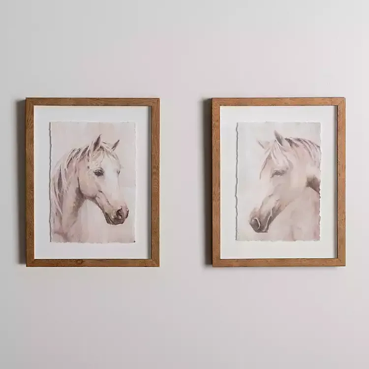 Kirklands Home Framed Art|Horse Buddies Framed Art Prints, Set of 2