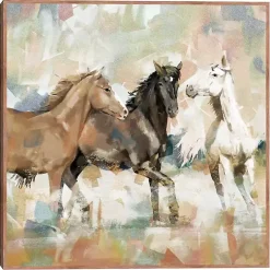 Kirklands Home Canvas Art|Horse Country Framed Canvas Art Print Brown