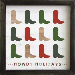 Sale Howdy Holidays Wall Plaque Christmas Art & Wall Decor