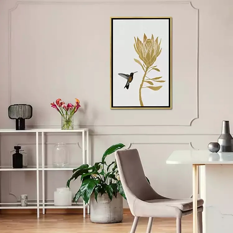 Kirklands Home Framed Art|Hummingbird Soaring Canvas Framed Art