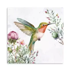 Kirklands Home Canvas Art|Hummingbird Wildflower I Canvas Art Print