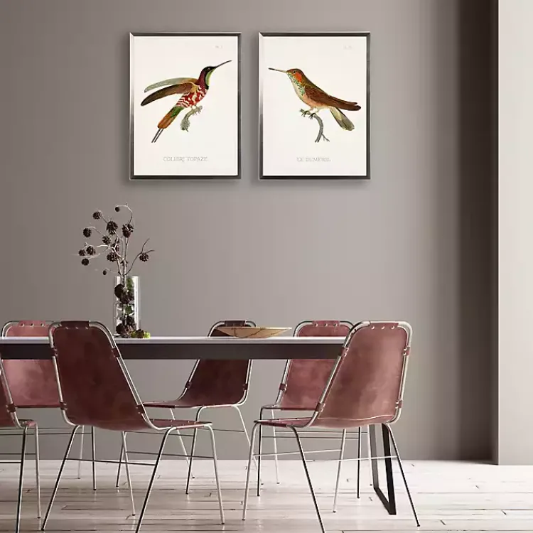 Kirklands Home Framed Art|Hummingbirds I Framed Art Prints, Set of 2 Multi