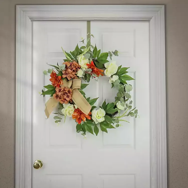 Discount Hydrangeas and Roses Harvest Wreath Wreaths