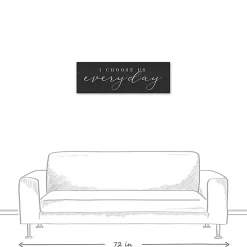 Kirklands Home Wall Quotes & Signs|I Choose Us Every Day Canvas Wall Plaque