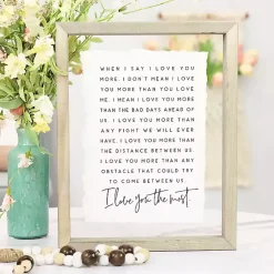 Kirklands Home Wall Quotes & Signs|I Love You Most Framed Wall Plaque