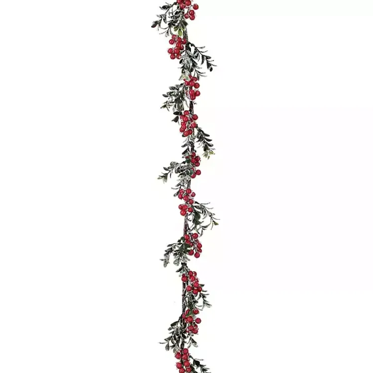 Best Iced Berry and Boxwood Waterproof Garland Christmas Arrangements & Garland