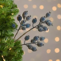 Hot Iced Berry Pick Christmas Tree Decorations