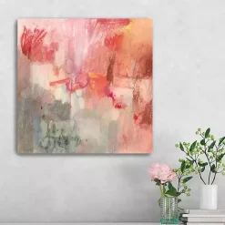 Kirklands Home Canvas Art|Incendies Canvas Art Print Pink