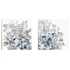 Kirklands Home Canvas Art|Indigo and Ochre 2-pc. Canvas Art Set