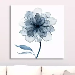 Kirklands Home Canvas Art|Indigo Bloom IV Giclee Canvas Art