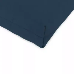 Kirklands Home Outdoor Cushions & Pillows|Indigo Canvas French Edge Outdoor Chair Cushion Blue
