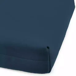 Kirklands Home Outdoor Cushions & Pillows|Indigo Canvas French Edge Outdoor Chaise Cushion Blue