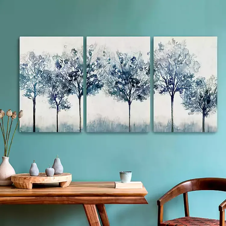 Kirklands Home Canvas Art|Indigo Forest Light Canvas Art Prints, 16x24