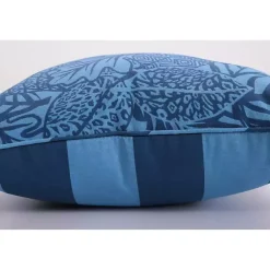 Kirklands Home Outdoor Cushions & Pillows|Indigo Island Reversible Outdoor Lumbar Pillow Blue
