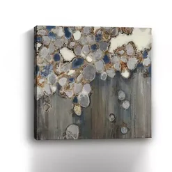 Kirklands Home Canvas Art|Indigo Oyster Shells Abstract Canvas Art Print