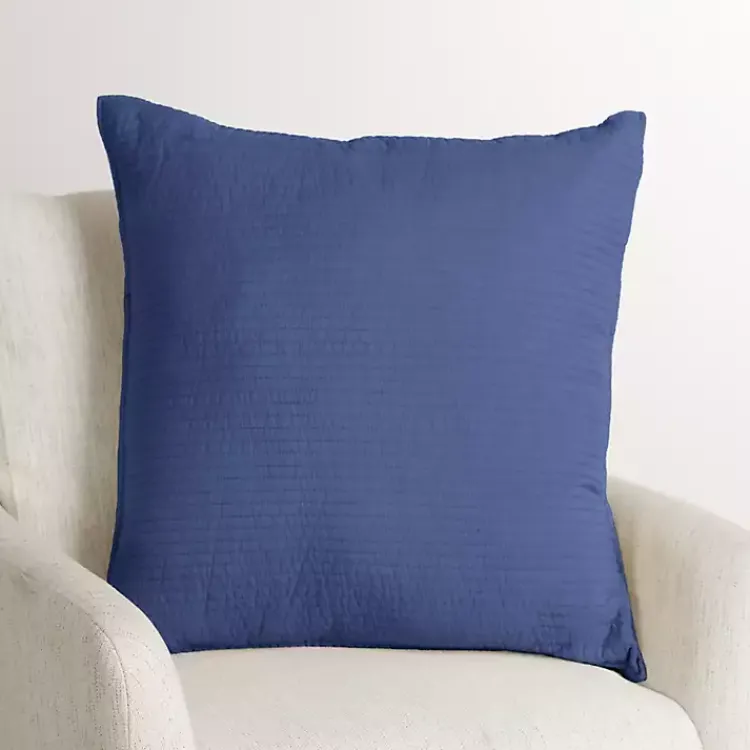 Sale Indigo Quilted Santa Monica Pillow Pillows