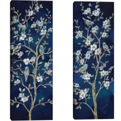 Kirklands Home Canvas Art|Indigo Spring I & II Canvas Art Prints, Set of 2 Blue