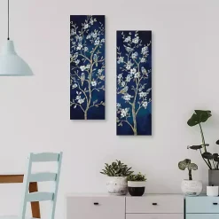 Kirklands Home Canvas Art|Indigo Spring I & II Canvas Art Prints, Set of 2 Blue