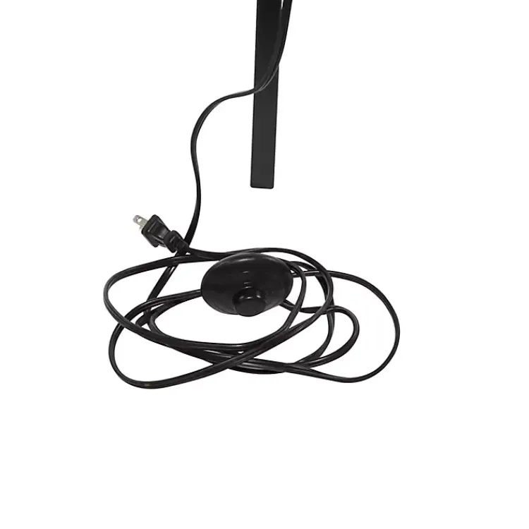 Kirklands Home Floor Lamps|Industrial Tripod Wooden Floor Lamp Ivory