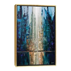 Kirklands Home Framed Art|Infinite Reflection Abstract Canvas Framed Art
