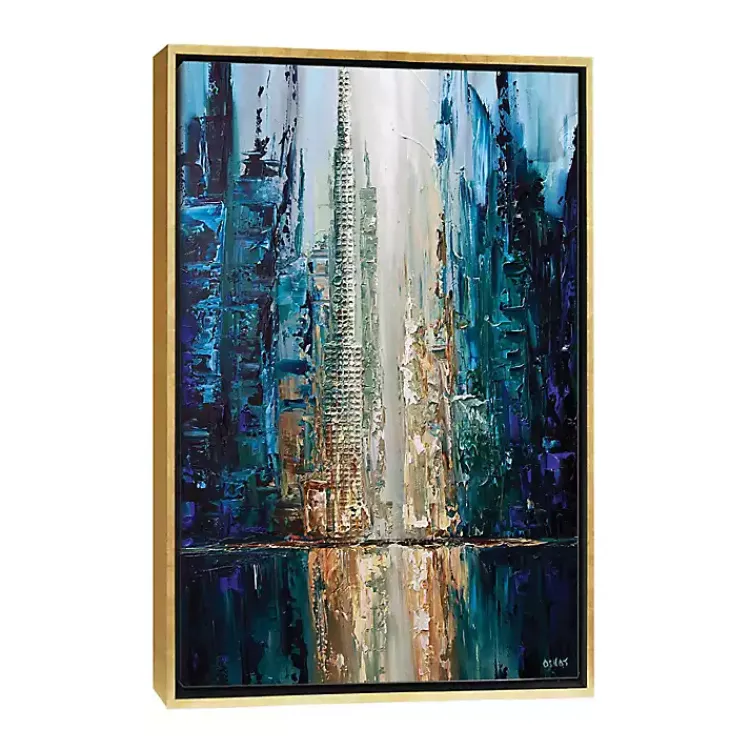 Kirklands Home Framed Art|Infinite Reflection Abstract Canvas Framed Art