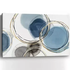 Kirklands Home Canvas Art|Infinity Indigo II Abstract Canvas Art Print Blue