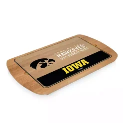 Kirklands Home Serving & Entertaining|Iowa Hawkeyes Wood and Glass Serving Board