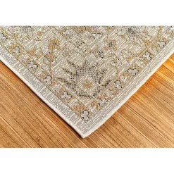 Kirklands Home Outdoor Rugs|Irene Yellow Daffodil Outdoor Area Rug, 6x9