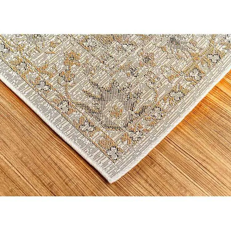 Kirklands Home Outdoor Rugs|Irene Yellow Daffodil Outdoor Area Rug, 6x9