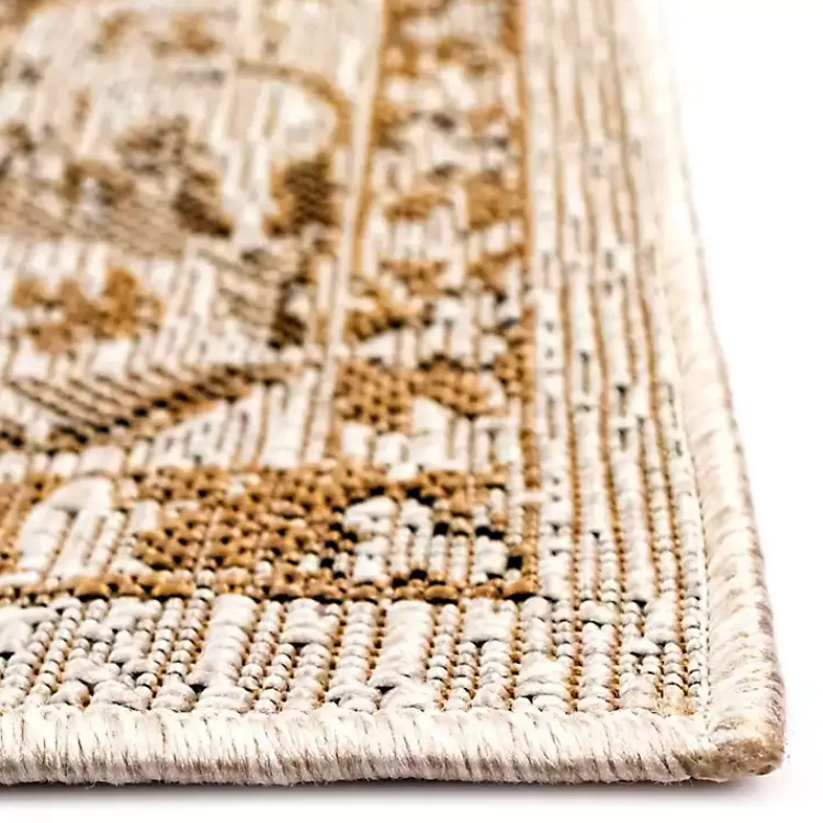 Kirklands Home Outdoor Rugs|Irene Yellow Daffodil Outdoor Area Rug, 6x9