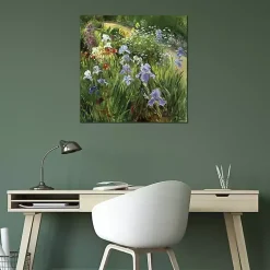 Kirklands Home Canvas Art|Irises and Oxeye Daisies Canvas Art Print Multi