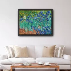 Kirklands Home Canvas Art|Irises Framed Canvas Art Print, 42x32 in.