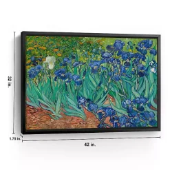 Kirklands Home Canvas Art|Irises Framed Canvas Art Print, 42x32 in.