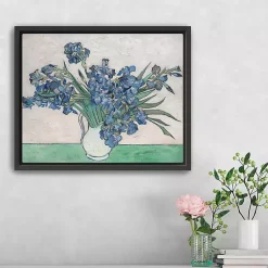 Kirklands Home Canvas Art|Irises II Framed Canvas Art Print, 22x18 in.