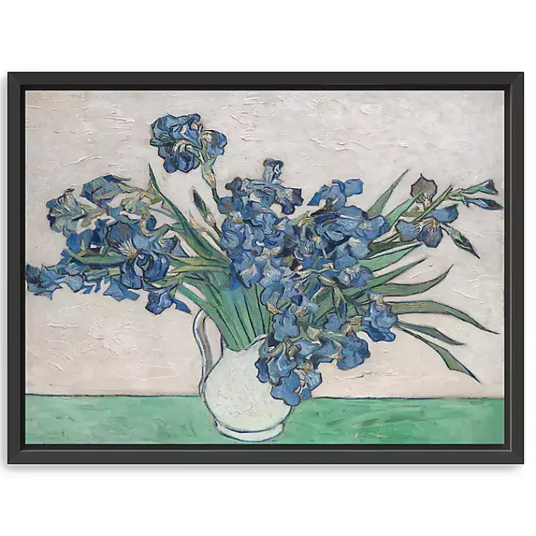 Kirklands Home Canvas Art|Irises II Framed Canvas Art Print, 42x32 in.