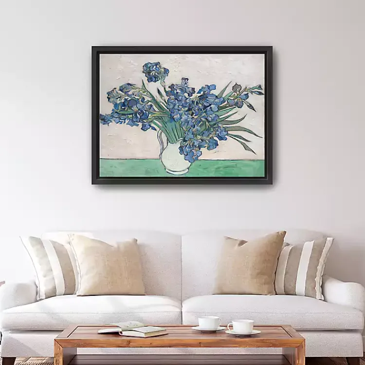 Kirklands Home Canvas Art|Irises II Framed Canvas Art Print, 42x32 in.