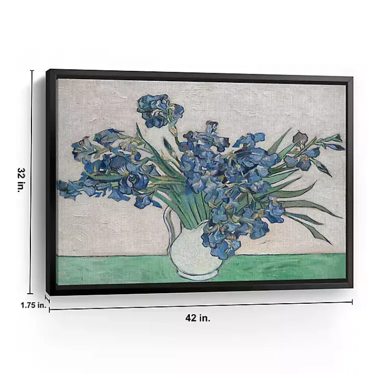 Kirklands Home Canvas Art|Irises II Framed Canvas Art Print, 42x32 in.
