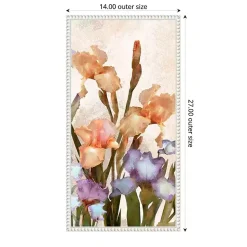 Kirklands Home Canvas Art|Irises Panel Framed Canvas Art Print