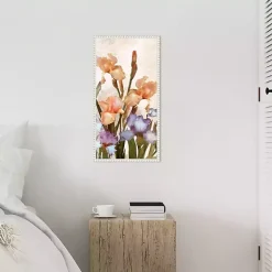 Kirklands Home Canvas Art|Irises Panel Framed Canvas Art Print