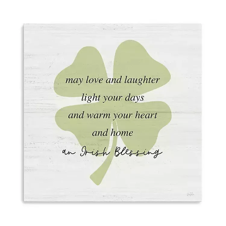 Discount Irish Blessing Canvas Art Print, 30x30 in. St Patricks Day Decorations