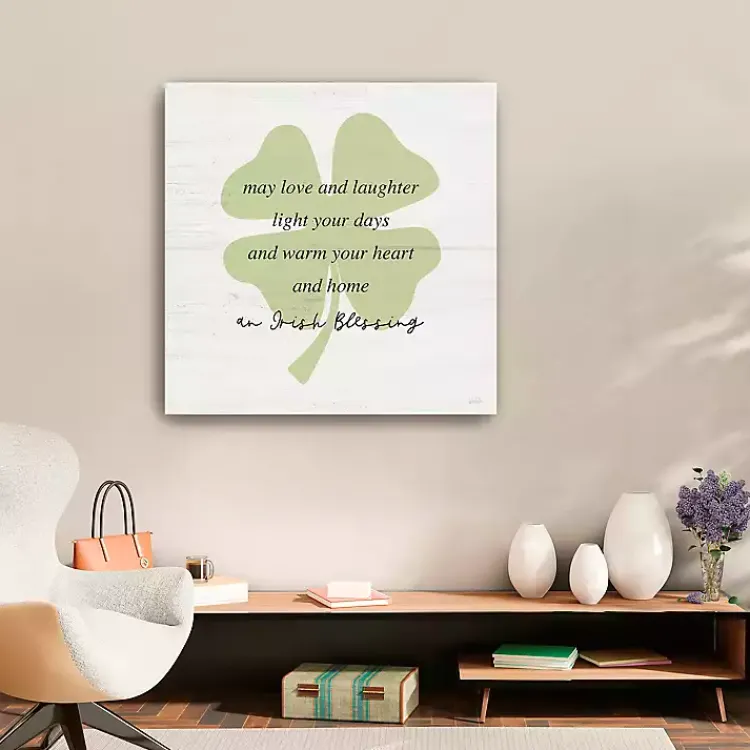 Discount Irish Blessing Canvas Art Print, 30x30 in. St Patricks Day Decorations