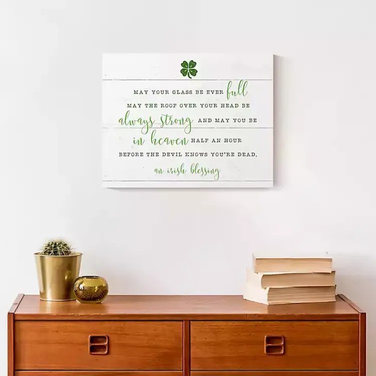 Hot Irish Blessing Canvas Art Print St Patricks Day Decorations