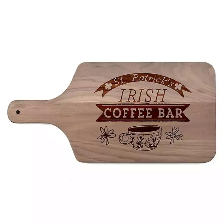 Hot Irish Coffee Bar Walnut Cutting Board St Patricks Day Decorations