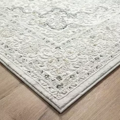 Kirklands Home Area Rugs|Isabella Gray and Ivory Area Rug, 4x6