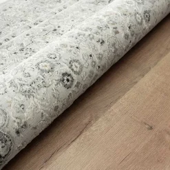 Kirklands Home Area Rugs|Isabella Gray and Ivory Area Rug, 5x7